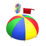 Maxbell Maxbell Rainbow Umbrella Parachute Toy Kids Outdoor Game for Playground Kindergarten