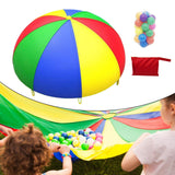 Maxbell Maxbell Rainbow Umbrella Parachute Toy Kids Outdoor Game for Playground Kindergarten