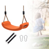 Maxbell Maxbell Swing Seat Non Slip Curved Board Backyard Swinging for Patio Backyard Garden Orange