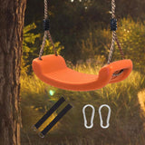 Maxbell Maxbell Swing Seat Non Slip Curved Board Backyard Swinging for Patio Backyard Garden Orange