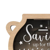 Maxbell Maxbell Money Box Canister Develop Habit Wooden Letter Piggy Bank for Boys and Girls