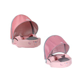 Swim Circle Sunshade Canopy Float Removable Soft Practical Float with Canopy Dark Pink