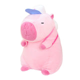 Capybara Stuffed Toy Cartoon Collectible Capybara Toy Animal Doll for Family Pink 33cm