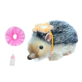 Maxbell 5'' Reborn Hedgehog Toy Soft Baby Hedgehog Doll for Role Playing Party Girls Gray