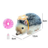 Maxbell 5'' Reborn Hedgehog Toy Soft Baby Hedgehog Doll for Role Playing Party Girls Gray