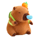 Maxbell Plush Capybara Doll with Pullable Snot Bubbles Capybara Stuffed Toy for Kids Turtle Shell C