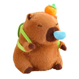 Maxbell Plush Capybara Doll with Pullable Snot Bubbles Capybara Stuffed Toy for Kids Turtle Shell C