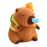 Maxbell Plush Capybara Doll with Pullable Snot Bubbles Capybara Stuffed Toy for Kids Turtle Shell C