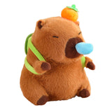 Maxbell Plush Capybara Doll with Pullable Snot Bubbles Capybara Stuffed Toy for Kids Turtle Shell C