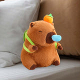 Maxbell Plush Capybara Doll with Pullable Snot Bubbles Capybara Stuffed Toy for Kids Turtle Shell C