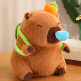 Maxbell Plush Capybara Doll with Pullable Snot Bubbles Capybara Stuffed Toy for Kids Turtle Shell C