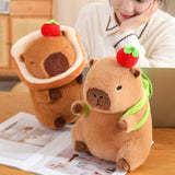 Maxbell Plush Capybara Doll Collectible Soft Capybara Plush Toy for Teens Boys Girls bread dark brown