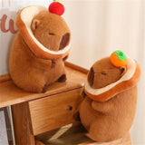 Maxbell Plush Capybara Doll Collectible Soft Capybara Plush Toy for Teens Boys Girls bread dark brown