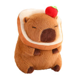 Maxbell Plush Capybara Doll Collectible Soft Capybara Plush Toy for Teens Boys Girls bread dark brown