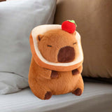 Maxbell Plush Capybara Doll Collectible Soft Capybara Plush Toy for Teens Boys Girls bread dark brown