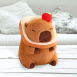 Maxbell Plush Capybara Doll Collectible Soft Capybara Plush Toy for Teens Boys Girls bread dark brown