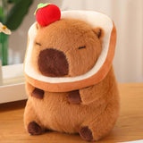 Maxbell Plush Capybara Doll Collectible Soft Capybara Plush Toy for Teens Boys Girls bread dark brown