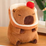 Maxbell Plush Capybara Doll Collectible Soft Capybara Plush Toy for Teens Boys Girls bread dark brown