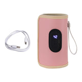 Maxbell Portable Bottle Warmer Milk Breast Milk Bottle Heater for Business Trip Home Pink