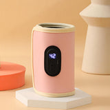 Maxbell Portable Bottle Warmer Milk Breast Milk Bottle Heater for Business Trip Home Pink