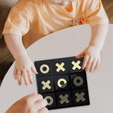 Maxbell Maxbell Acrylic Tic TAC Toe Brain Teaser Decorative for Children Families Gifts Black