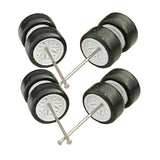 Maxbell 8x 1/64 Scale Wheels Simulation Model Car Wheels Tires for Diecast Car Model White