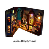 Maxbell 3D Wooden Miniature Dollhouse Kits Easy to Assemble Modern Bookends Ornament