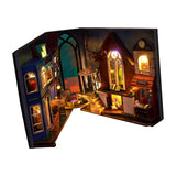 Maxbell 3D Wooden Miniature Dollhouse Kits Easy to Assemble Modern Bookends Ornament
