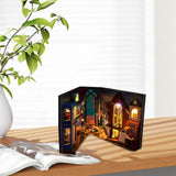 Maxbell 3D Wooden Miniature Dollhouse Kits Easy to Assemble Modern Bookends Ornament