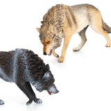 Maxbell Wolf Figurine Realistic Wildlife Animal Statue for Party Favors Holiday Gift