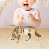 Maxbell Wolf Figurine Realistic Wildlife Animal Statue for Party Favors Holiday Gift