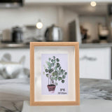 Maxbell Maxbell Creative Photo Frame Wood with Glass Cover Nordic for Living Room Wedding Home
