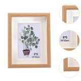 Maxbell Maxbell Creative Photo Frame Wood with Glass Cover Nordic for Living Room Wedding Home