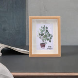 Maxbell Maxbell Creative Photo Frame Wood with Glass Cover Nordic for Living Room Wedding Home