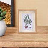 Maxbell Maxbell Creative Photo Frame Wood with Glass Cover Nordic for Living Room Wedding Home