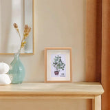 Maxbell Maxbell Creative Photo Frame Wood with Glass Cover Nordic for Living Room Wedding Home
