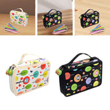 Maxbell Maxbell 32 Slots Colored Pencil Case Pen Pencil Bag for Artist Cosmetic Brushes Home white
