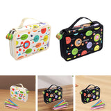 Maxbell Maxbell 32 Slots Colored Pencil Case Pen Pencil Bag for Artist Cosmetic Brushes Home white