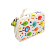 Maxbell Maxbell 32 Slots Colored Pencil Case Pen Pencil Bag for Artist Cosmetic Brushes Home white