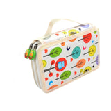 Maxbell Maxbell 32 Slots Colored Pencil Case Pen Pencil Bag for Artist Cosmetic Brushes Home white