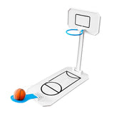 Maxbell Maxbell Mini Fun Basketball Game Toy Miniature Foldable Basketball Hoop Toy for Kids White