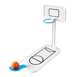 Maxbell Maxbell Mini Fun Basketball Game Toy Miniature Foldable Basketball Hoop Toy for Kids White