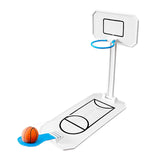 Maxbell Maxbell Mini Fun Basketball Game Toy Miniature Foldable Basketball Hoop Toy for Kids White