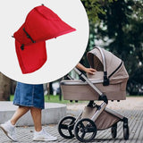 Maxbell Stroller Sunshade Canopy Stroller Sun Shade Extender for Pram Walking Travel red