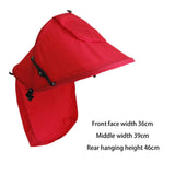 Maxbell Stroller Sunshade Canopy Stroller Sun Shade Extender for Pram Walking Travel red