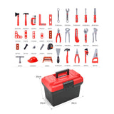 Maxbell Kids Tool Set Educational Toy with Toy Tools Box for Kids Ages 3-5 Years Old 68 piece set