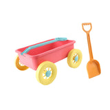 Maxbell Kid Wagon Toy Portable Beach Activities Pull Car Toy for Summer Indoor Beach Red