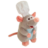 Maxbell Remy Ratatouille Plush Figures Soft for New Year Eve Party Halloween Costume light gray