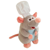 Maxbell Remy Ratatouille Plush Figures Soft for New Year Eve Party Halloween Costume light gray