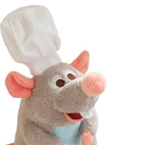 Maxbell Remy Ratatouille Plush Figures Soft for New Year Eve Party Halloween Costume light gray